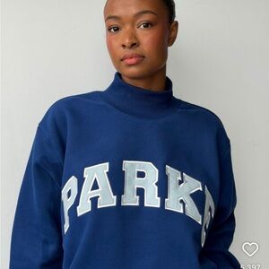 PARKE Blue Holiday Turtleneck